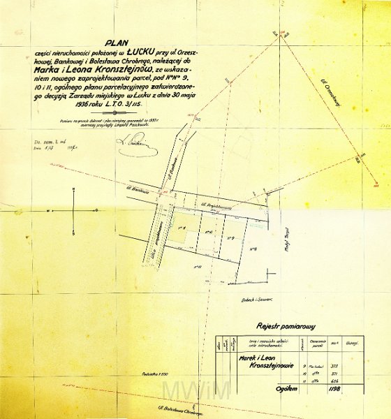 Ilustracja-104 Łuck ulica Bankowa Plan nieruchomości.jpg